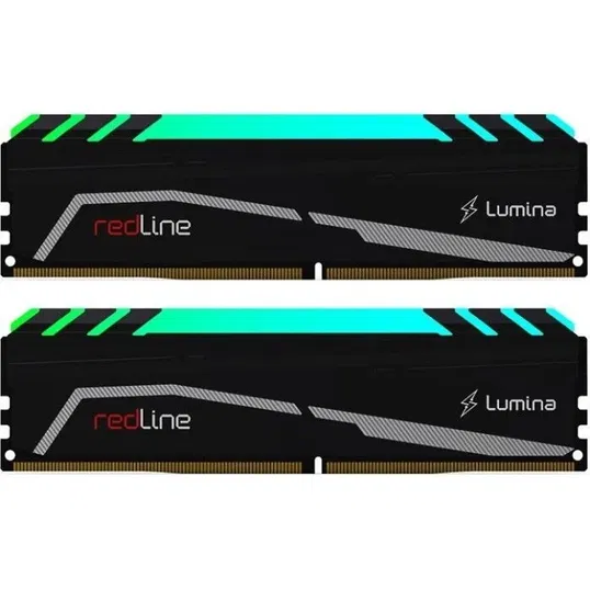 Redline Lumina - DDR4 - kit - 16 GB: 2 x 8 GB - DIMM 288-pin - 3600 MHz / PC4-28800 - unbuffered