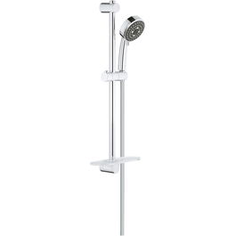 Coloana de dus Grohe Vitalio Comfort 100 26097000, 1/2'', universala, 600 mm, 3 pulverizari, etajera, furtun 1.75 m, Crom