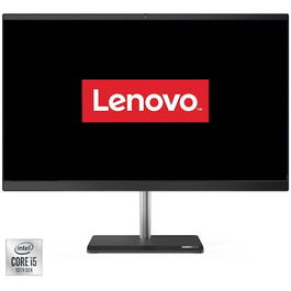 Sistem All-in-One Lenovo V50a-24IMB cu procesor Intel® Core™ i5-10400T 3.60 GHz, 23.8, Full HD, IPS, 8GB, 512GB SSD M.2 2242 PCIe® NVMe®, Intel® UHD Graphics 630, DOS