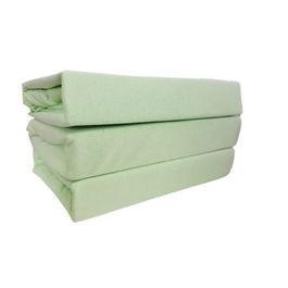 Set 3 Cearceafuri cu elastic pentru saltea 180x200 3HSE180V Verde 100% bumbac tricot