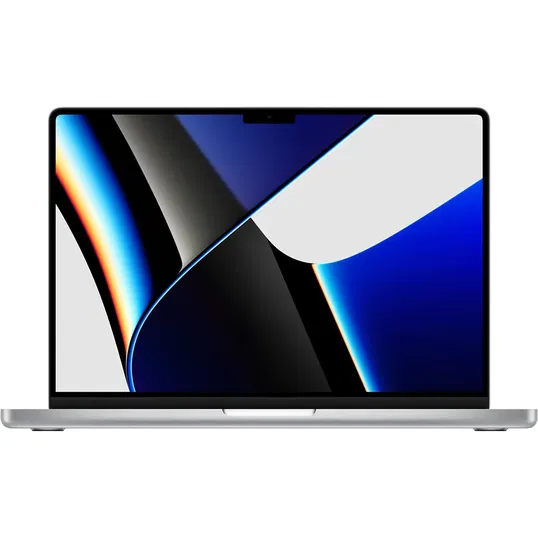 Laptop Apple MacBook Pro 14 (2021) cu procesor Apple M1 Pro, 8 nuclee CPU and 14 nuclee GPU, 16GB, 512GB SSD, Silver, Int KB