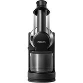 Storcator de fructe si legume prin presare la rece Viva Collection HR1889/70, 150 W, tub de alimentare XL de 70 mm, recipient suc 1 l, recipient pulpa 0.75 l, tehnologie QuickClean, negru