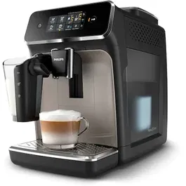 Espressor automat Philips EP2235/40, 12 setari de macinare, 15 bar, 3 setari pentru intensitate, 3 tipuri de bauturi , Filtru AquaClean, Ecran tactil, Argintiu/Negru