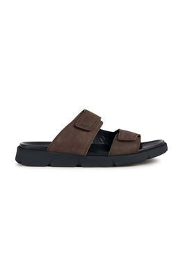 Geox Papuci Din Piele U XAND 2S B Barbati, Culoarea Maro, U35BGB 00032 C6009 Bărbaţi, Piele Intoarsa