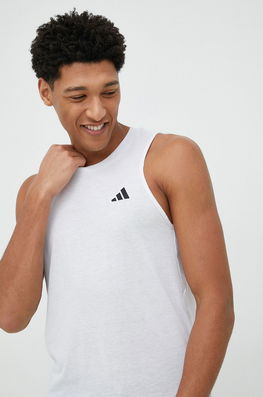 Adidas Performance Tricou De Antrenament Training Essentials Culoarea Alb Bărbaţi