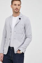 Tommy Hilfiger Sacou Barbati, Culoarea Gri Bărbaţi, Bumbac, Model Melanj