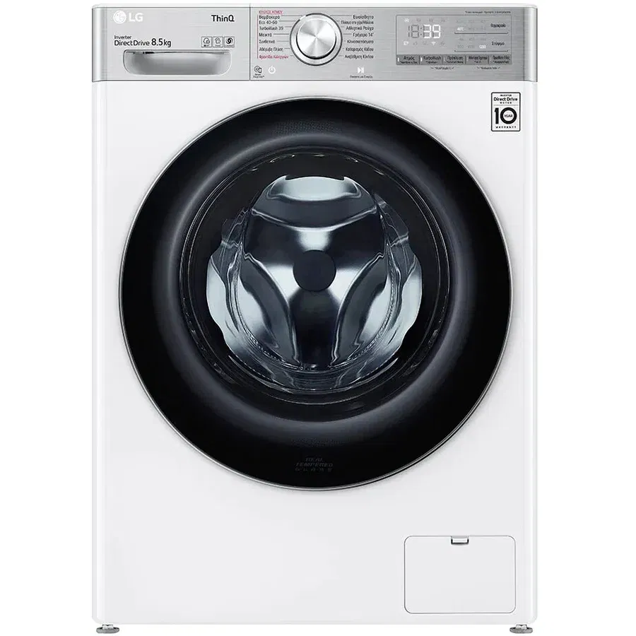 Masina de spalat rufe Slim LG F2WV9S8P2E, 8.5 kg, 1200rpm, Clasa A, AIDD, Wi-Fi, Steam Plus, Turbo wash, Alb