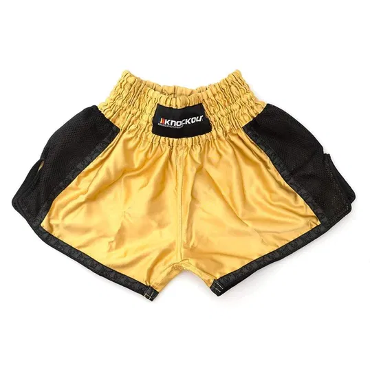 Sort muay thai knockout copii - xxs/gold