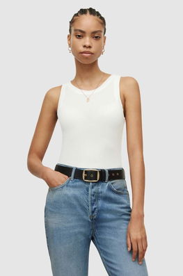 AllSaints Top Femei, Culoarea Negru Dama Alb