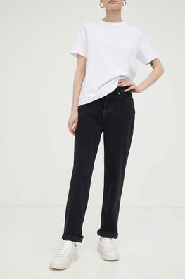 Samsoe Samsoe Jeansi Femei High Waist Dama Negru