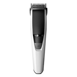 Aparat de tuns barba Philips BT3202/14, setari precizie de 1 mm, lame din otel inoxidabil, incarcare USB, sistem ridicare/tundere, negru/alb