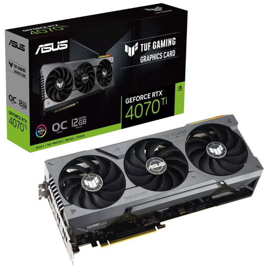 Placa video TUF OC Gaming GeForce RTX™ 4070 Ti, 12GB GDDR6X, 192-bit