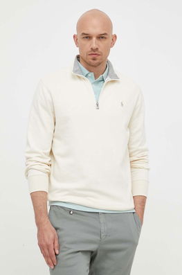 Polo Ralph Lauren Bluza Barbati, Culoarea Bej, Neted Bărbaţi