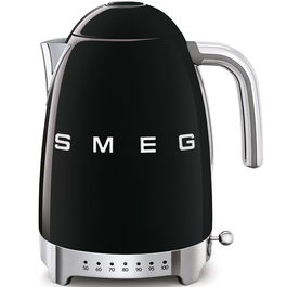 Fierbator de apa retro Smeg KLF04BLEU, negru, 7 nivele temperatura