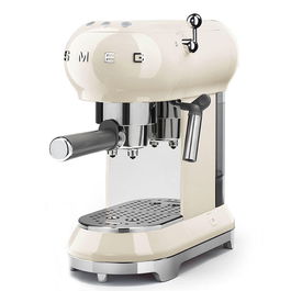 Espressor cafea Smeg ECF01CREU, crem, retro, 15 bar