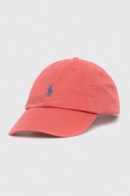 Polo Ralph Lauren șapcă De Baseball Din Bumbac Culoarea Rosu, Neted Dama