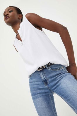 Answear Lab Bluza Femei, Culoarea Alb, Neted Dama, Vascoza, Casual