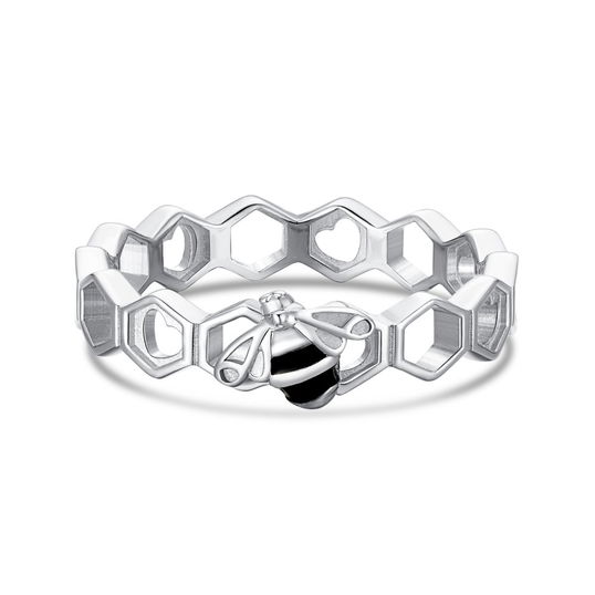 Inel argint, dama, argint 925, model Gucci, albina, argintiu, 1,69 gr