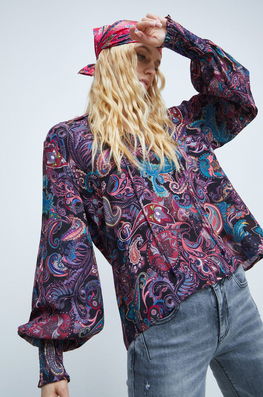 Medicine Bluza Femei, Modelator Dama Multicolor, Vascoza, Casual