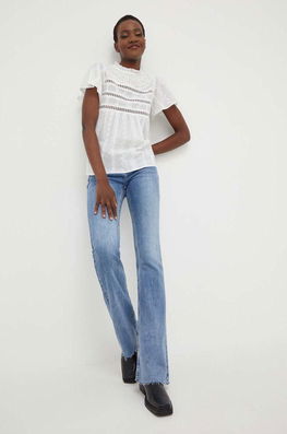 Answear Lab Bluza Din Bumbac Culoarea Alb Dama, Casual