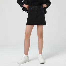 Sinsay - Fustă mini din denim - Negru