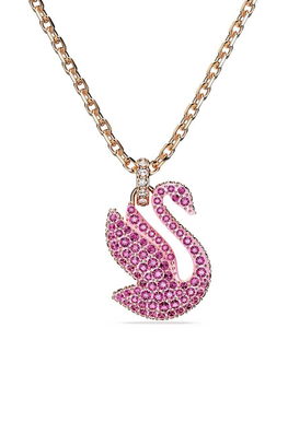 Swarovski Colier ICONIC SWAN Dama Roz