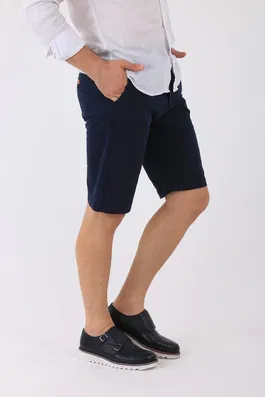 Pantaloni Barbati Scurti Bleumarin 100% Bumbac BMan120