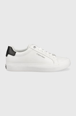 Calvin Klein Ghete De Piele Culoarea Alb Dama