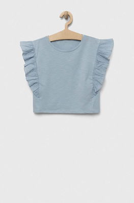 United Colors Of Benetton Tricou Copii Albastru, Cu Elastan