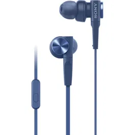 Casti In-Ear Sony MDRXB55APL, Extra Bass, Microfon, Cu fir, Albastru