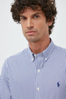 Down, Slim Polo Ralph Lauren Bărbaţi Bleumarin, Cu Elastan, Casual, Model Curele