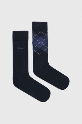 Pack Barbati, Culoarea Negru Boss Bărbaţi Albastru, Sosete Lungi