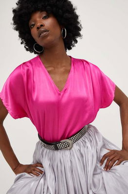 Answear Lab Bluza Culoarea Roz Dama, Casual