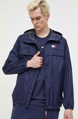 Tommy Jeans Geaca Barbati, Culoarea Albastru Marin, De Tranzitie Bărbaţi Bleumarin