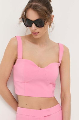 Morgan Top Femei, Culoarea Roz Dama, Cu Elastan