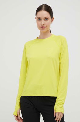 Marmot Longsleeve Sport Windridge Culoarea Galben Dama, Cu Elastan