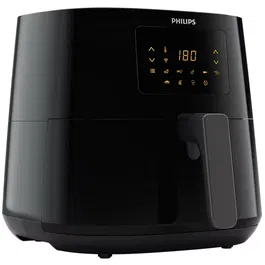 Friteuza fara ulei Philips HD9280/90 Airfryer Essential Collection, capacitate 6.2 L, Rapid Air, Digital, Wifi, 7 presetari, Corp negru/ Maner negru