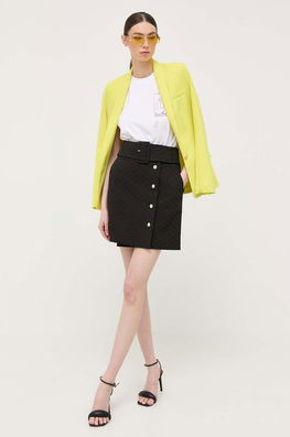 Karl Lagerfeld Fusta KL X Ultimate Ikon Culoarea Negru, Maxi, Evazati Dama, Panza, Office