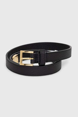 Lauren Ralph Lauren Curea De Piele Femei, Culoarea Negru Dama