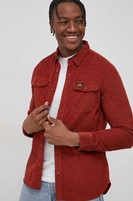 Down, Regular Superdry Bărbaţi Maro, Bumbac, Casual