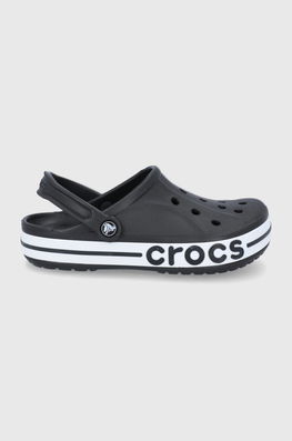 Crocs Papuci Culoarea Negru Dama, Sintetic, Toc Plat