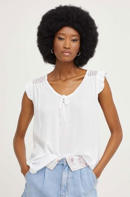 Answear Lab Bluza Culoarea Alb Dama, Cu Elastan, Casual