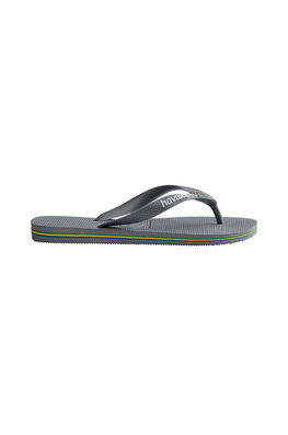 Havaianas Șlapi Culoarea Gri Bărbaţi, Sintetic, Toc Plat