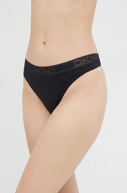 Dkny Tanga Culoarea Negru Dama, Tricotaj, Model Melanj