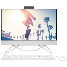 Sistem All-in-One HP 24-cb1047nq cu procesor Intel® Core™ i3-1215U pana la 4.40 GHz, 23.8, Full HD, 16GB, 1TB HDD + 256GB SSD, Intel® UHD Graphics, FreeDOS, White
