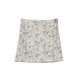 Cropp - Fustă cu model floral - Ivory