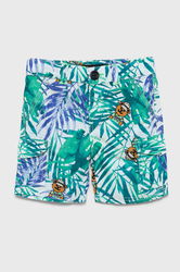 Guess Pantaloni Scurți Din Bumbac Pentru Copii Culoarea Turcoaz,, Casual