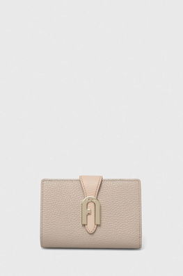 Furla Portofel De Piele Femei, Culoarea Bej Dama
