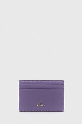 Furla Carcasa Din Piele Culoarea Violet Dama