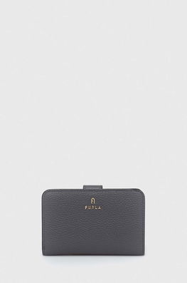 Furla Portofel De Piele Femei, Culoarea Gri Dama